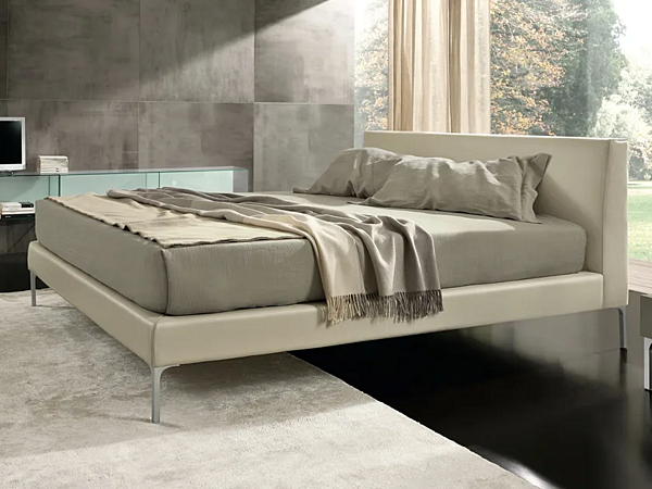 Letto matrimoniale imbottito in tessuto Aron Air Duomo Design fabbrica Duomo Design dall'Italia. Foto №1