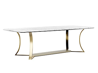 Tavolo rettangolare in marmo e metallo Capital Collection MUST R Tavolo rettangolare in marmo e metallo Capital Collection MUST R fabbrica Capital Collection dall'Italia