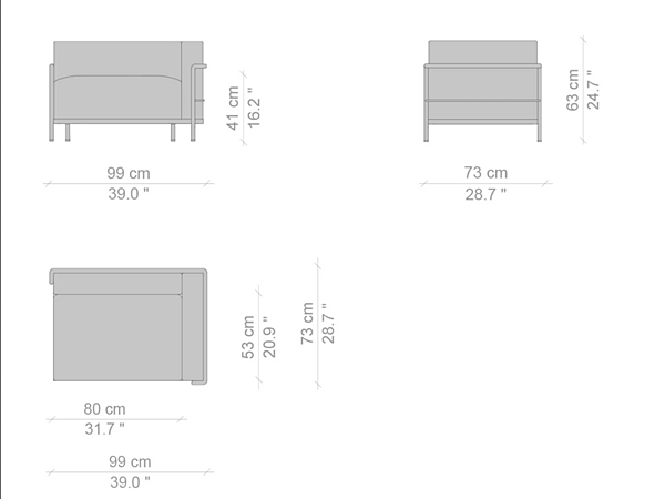 Poltrona angolare in tessuto CASSINA Grand Confort Durable 003 fabbrica CASSINA dall'Italia. Foto №4