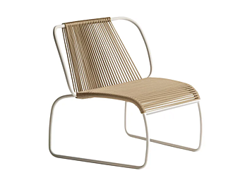 Poltrona impilabile da giardino in corda nautica Potocco Tibes 945 L 945/L fabbrica POTOCCO dall'Italia