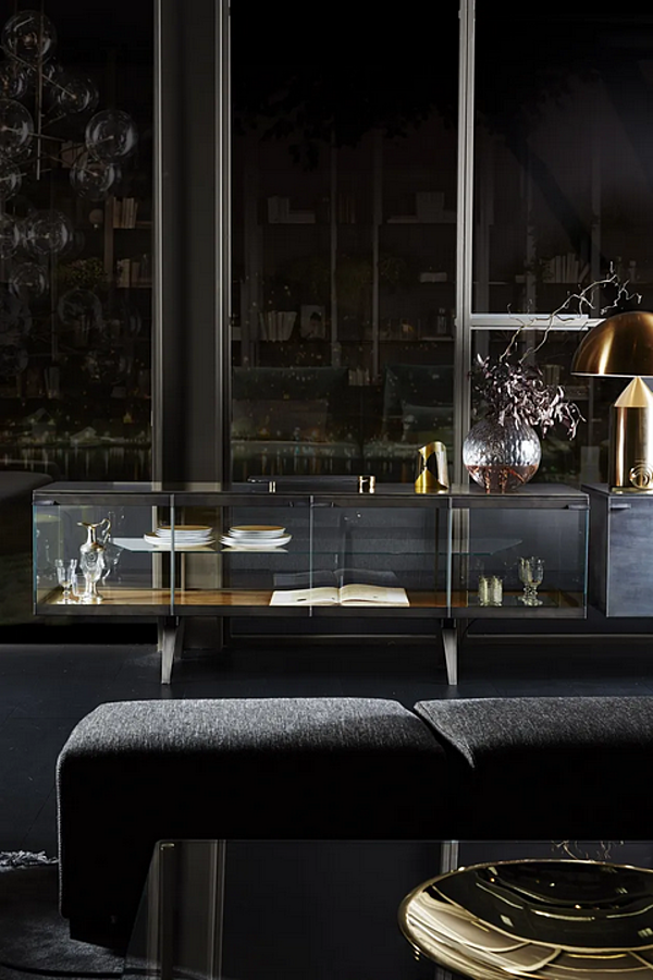 Buffet in vetro temperato con ante Pandora Light Gallotti&Radice fabbrica Gallotti & Radice dall'Italia. Foto №3