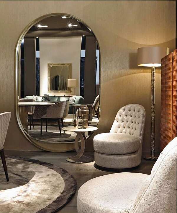 Specchio ovale con cornice OPERA CONTEMPORARY Gyselle fabbrica OPERA CONTEMPORARY dall'Italia. Foto №2