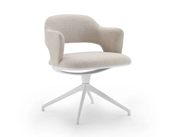 Poltrona girevole in tessuto con base a 4 razze FLEXFORM ALMA 29812 fabbrica FLEXFORM dall'Italia. Foto №1