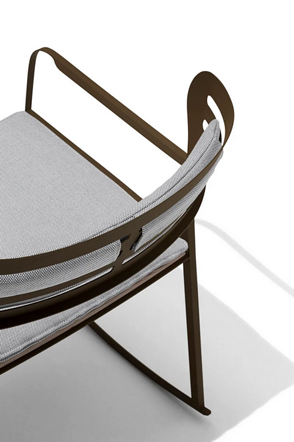 Sedia da giardino con braccioli in metallo GIORGETTI Gea 87041 fabbrica GIORGETTI dall'Italia. Foto №7