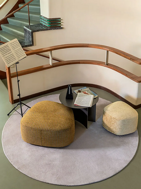 Pouf con rivestimento sfoderabile in tessuto Pierre Flou fabbrica Flou dall'Italia. Foto №10