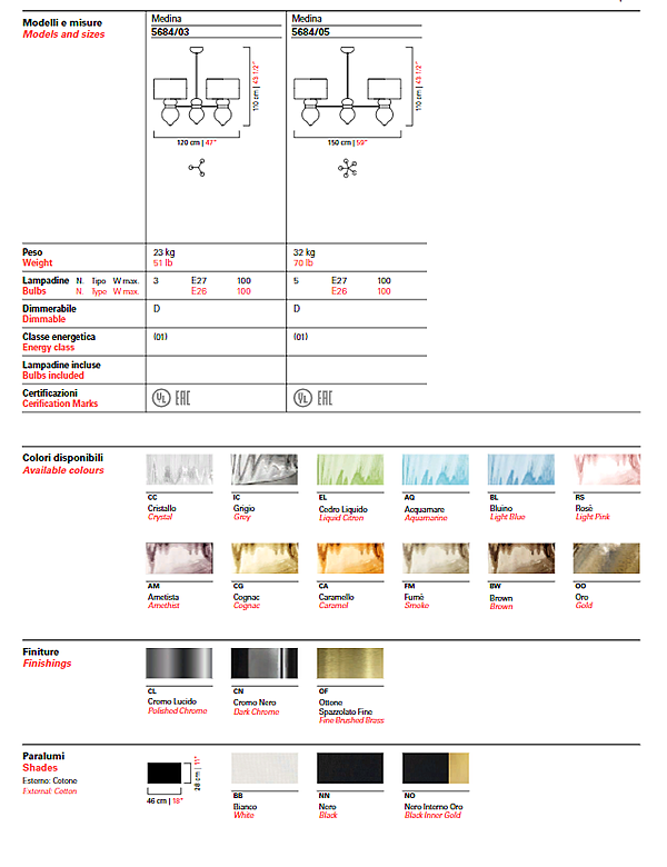 Lampadario Barovier&Toso Medina 5684/05 fabbrica Barovier&Toso dall'Italia. Foto №5