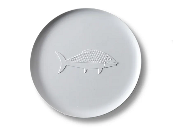Vassoio rotondo in porcellana Poisson CASSINA GNR 32 fabbrica CASSINA dall'Italia. Foto №2