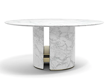 Tavolo da pranzo rotondo in marmo Ercole Capital Collection ERC.TA Tavolo da pranzo rotondo in marmo Ercole Capital Collection ERC.TA fabbrica Capital Collection dall'Italia