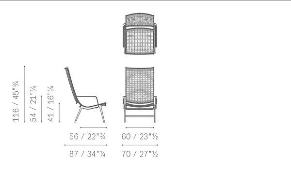 Poltrona da giardino con braccioli in corda Solaria Poltrona Frau fabbrica POLTRONA FRAU dall'Italia. Foto №8