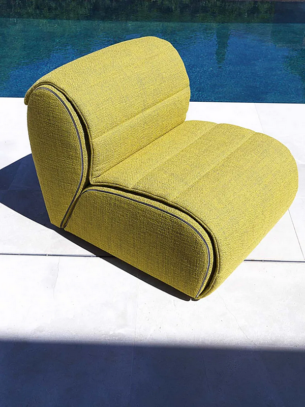 Poltrona da giardino modulare in tessuto Flora Flou fabbrica Flou dall'Italia. Foto №3