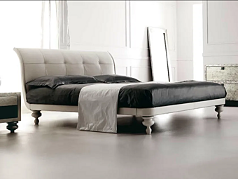 Letto matrimoniale in pelle Keope II CORTEZARI 899