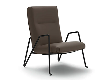 Poltrona in pelle con braccioli Arflex Solice Poltrona in pelle con braccioli Arflex Solice fabbrica ARFLEX dall'Italia