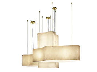 Lampada a sospensione in vetro Nuvola BAXTER fabbrica BAXTER dall'Italia