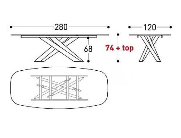 Tavolo rettangolare da giardino in alluminio verniciato a polvere VARASCHIN collezione System Star 244S1, 244S2E, 244S3, 244S4, 244S5E fabbrica VARASCHIN dall'Italia. Foto №16