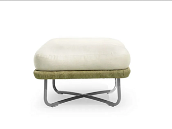 Pouf quadrato in tessuto da giardino Babylon VARASCHIN 1742, 1746