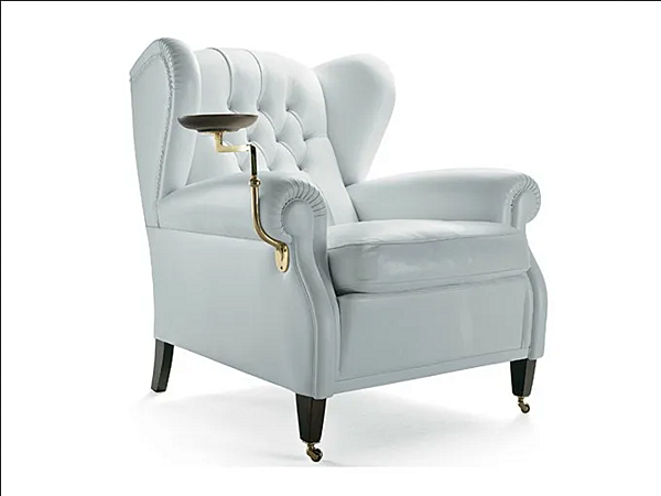 Poltrona bergère in pelle 1919 Poltrona Frau fabbrica POLTRONA FRAU dall'Italia. Foto №2