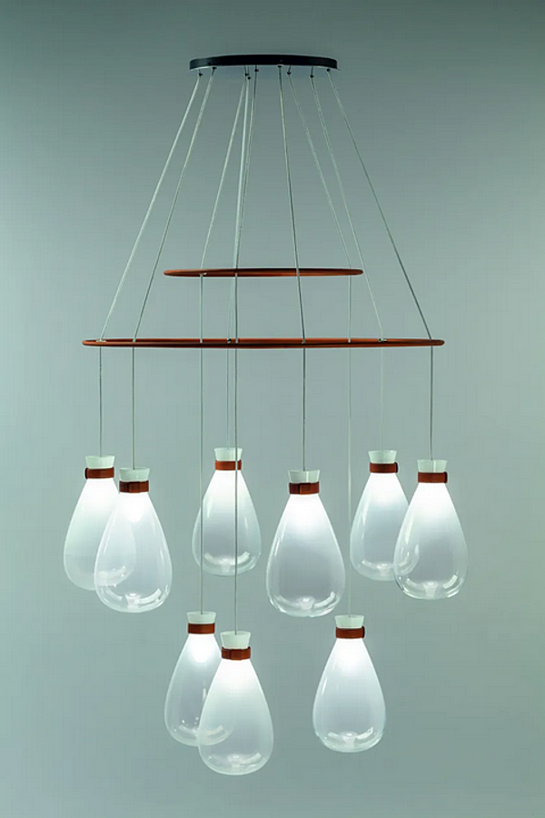 Lampadario in vetro soffiato POLTRONA FRAU SOFFI fabbrica POLTRONA FRAU dall'Italia. Foto №4