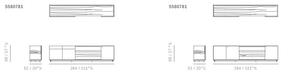 Unità di archiviazione bassa in legno per ufficio POLTRONA FRAU Jobs 5580781 5580781 fabbrica POLTRONA FRAU dall'Italia. Foto №4