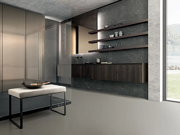 Set di mobili da bagno in laminato Skill MODULNOVA fabbrica Modulnova dall'Italia. Foto №1