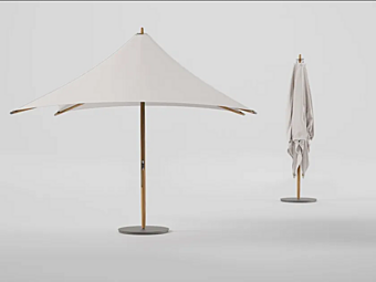 Ombrello da giardino quadrato in legno Paladin KETTAL KSB100100 fabbrica KETTAL dall'Italia