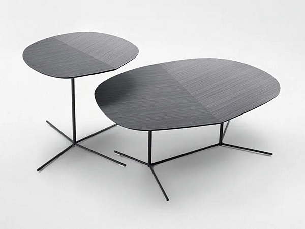 Tavolino da caffè in acciaio e legno Ivy PAOLA LENTI fabbrica PAOLA LENTI dall'Italia. Foto №1