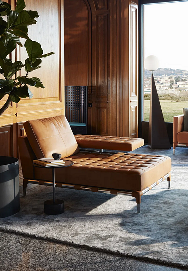 Divano in pelle trapuntata CASSINA PRIVE 241 fabbrica CASSINA dall'Italia. Foto №7