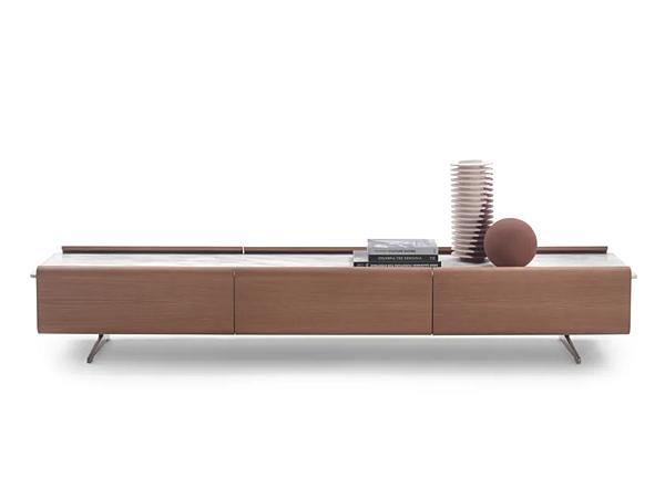 Buffet in legno impiallacciato con top in marmo e cassetti FLEXFORM EARL 2A362, 2A368 fabbrica FLEXFORM dall'Italia. Foto №3