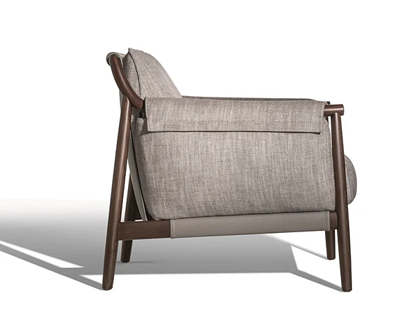 Poltrona in tessuto con braccioli Times Lounge Poltrona Frau fabbrica POLTRONA FRAU dall'Italia. Foto №8