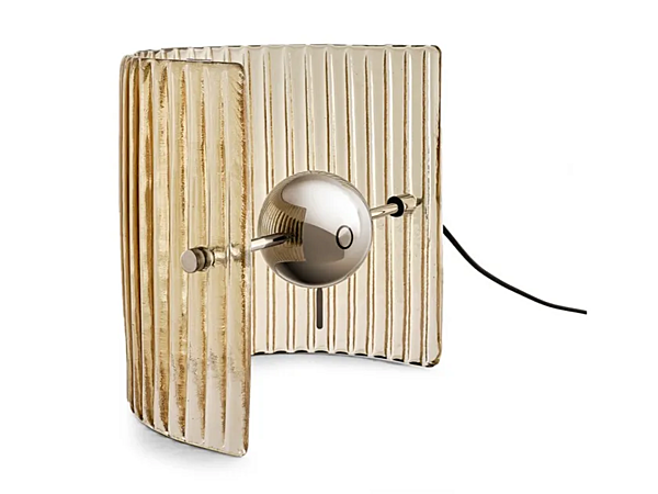 Lampada da tavolo in vetro LED Bonfire Stripes Gallotti&Radice fabbrica Gallotti & Radice dall'Italia. Foto №1