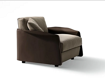 Poltrona con braccioli in tessuto Fabula GIORGETTI 62960