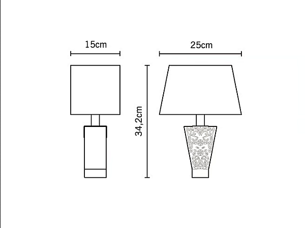 Lampada da tavolo in cristallo Vicky Fabbian fabbrica Fabbian dall'Italia. Foto №4
