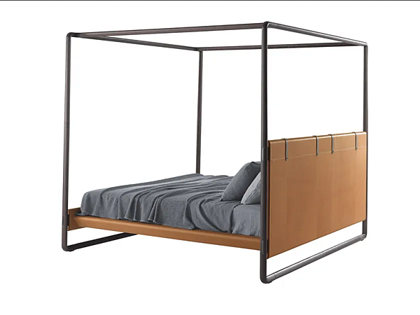 Letto a baldacchino in pelle POLTRONA FRAU Volare fabbrica POLTRONA FRAU dall'Italia. Foto №4