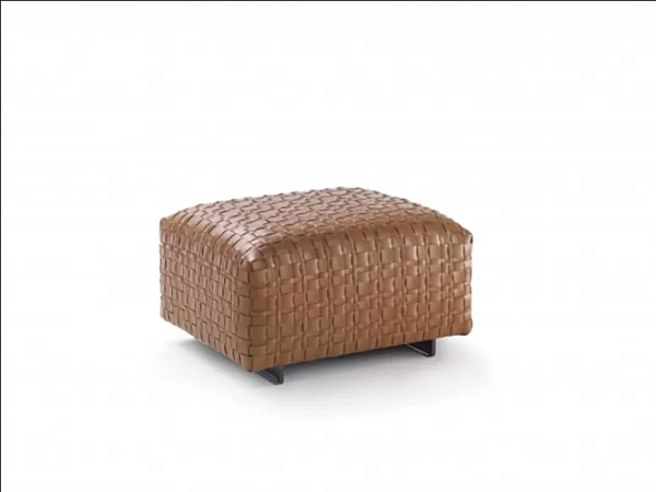 Pouf in pelle imbottita FLEXFORM Bangkok fabbrica FLEXFORM dall'Italia. Foto №2