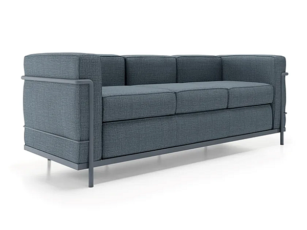 Divano a tre posti con spalliera imbottita in tessuto CASSINA Grand Confort Petit Modèle 002 fabbrica CASSINA dall'Italia. Foto №3