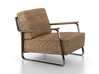 Poltrona in tessuto con braccioli Fujiyama F.lli Orsenigo fabbrica ORSENIGO dall'Italia