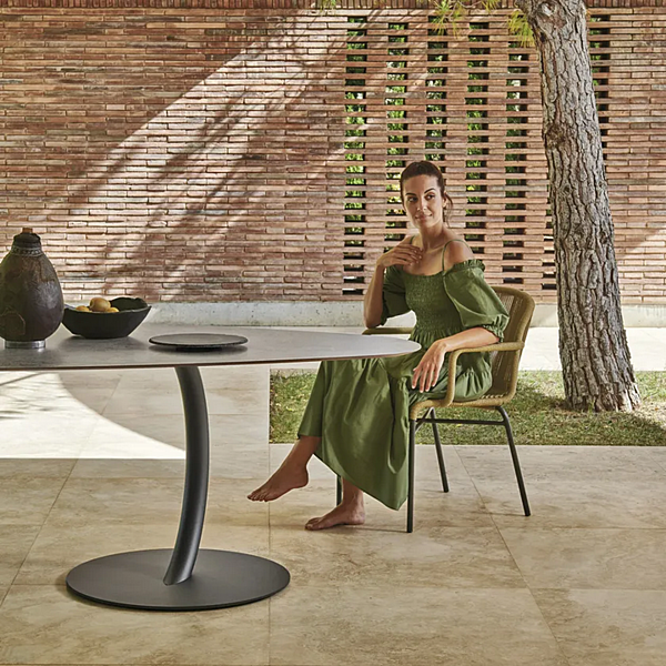 Tavolo da giardino rotondo in acciaio Flexion VARASCHIN fabbrica VARASCHIN dall'Italia. Foto №3