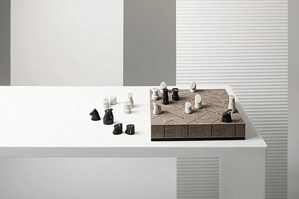 Scacchiera in noce Check Mate GIORGETTI GA450G fabbrica GIORGETTI dall'Italia. Foto №2