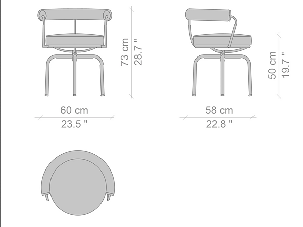 Poltrona girevole da giardino con braccioli CASSINA 7 007 fabbrica CASSINA dall'Italia. Foto №9