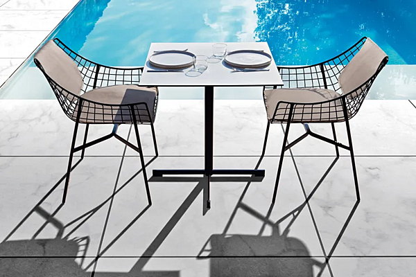 Sedia da giardino in acciaio con braccioli collezione VARASCHIN Summer Set 2423, 2423C fabbrica VARASCHIN dall'Italia. Foto №16