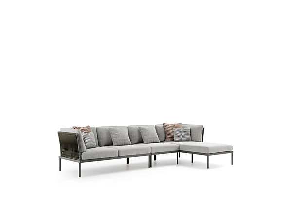 Divano modulare da giardino in tessuto con chaise longue Flash Atmosphera fabbrica ATMOSPHERA dall'Italia. Foto №6