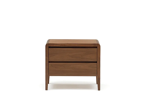 Comodino in legno con 2 cassetti frontali in impiallacciato Leonardo L129 O ARTE BROTTO L129/O fabbrica Arte Brotto dall'Italia. Foto №1