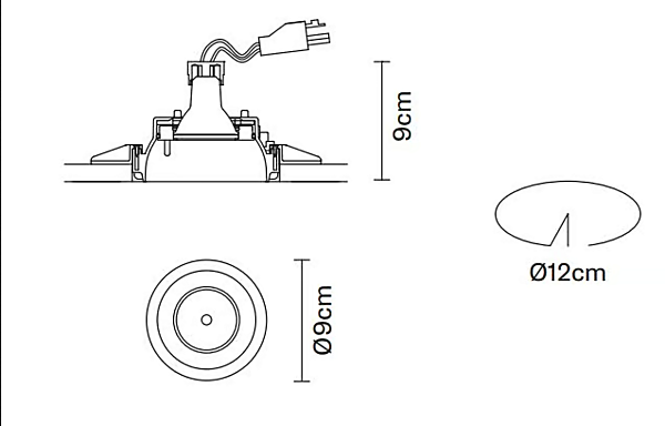Fabbian прожектор встраиваемый металлический  Tools fabbrica Fabbian dall'Italia. Foto №13