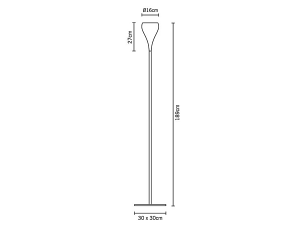 Lampada da terra alogena in vetro Fabbian collezione Bijou fabbrica Fabbian dall'Italia. Foto №4