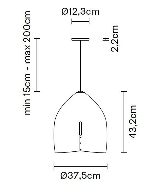 Lampada a sospensione in alluminio Oru F25 A01 Fabbian F25 A01 fabbrica Fabbian dall'Italia. Foto №8