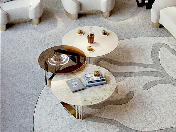 Tavolino da caffè rotondo in marmo Bizzotto Italia collezione Symphony Infinity fabbrica Bizzotto Italia dall'Italia. Foto №1