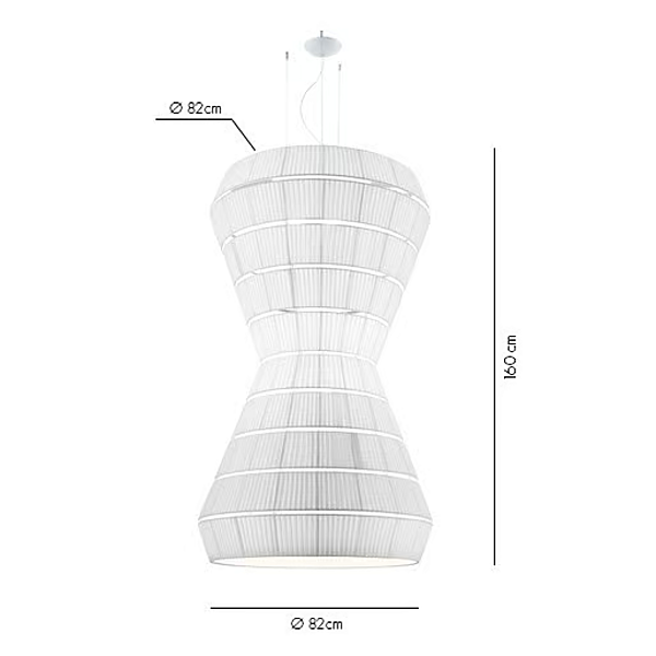 Lampada a sospensione in tessuto AXOLIGHT Layers fabbrica Axolight dall'Italia. Foto №11