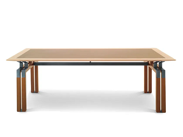 Scrivania esecutiva rettangolare in legno con piano in pelle I 4 Mariani Paso Doble fabbrica i 4 Mariani dall'Italia. Foto №2