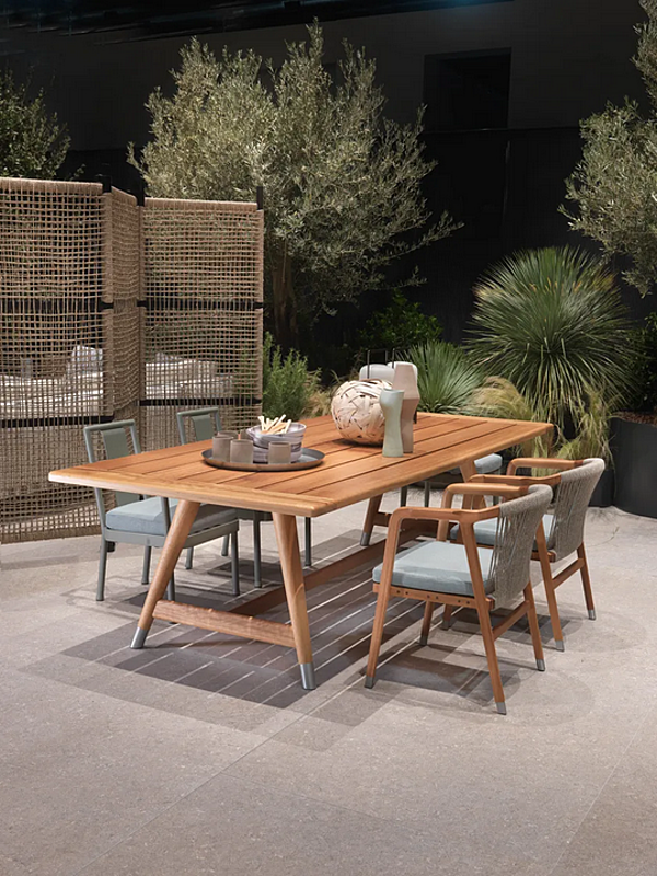 Poltrona da giardino in iroko Flexform Crono 220C1 fabbrica FLEXFORM dall'Italia. Foto №5