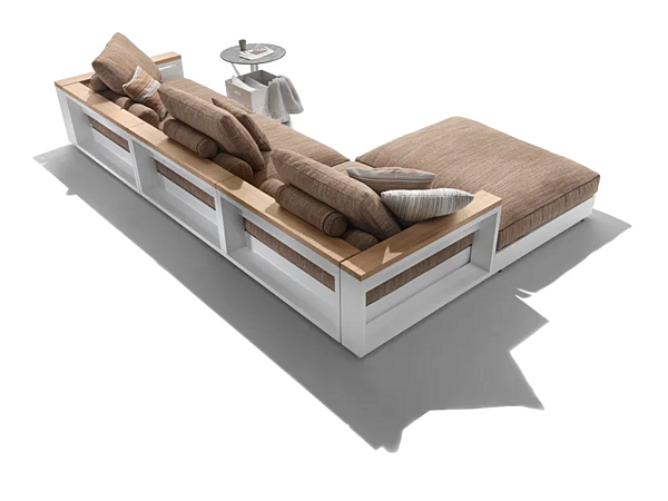 Divano angolare da giardino con chaise longue in tessuto FLEXFORM Freeport fabbrica FLEXFORM dall'Italia. Foto №5