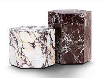 Tavolino da caffè esagonale in marmo FORMITALIA EXA EXA fabbrica FORMITALIA dall'Italia